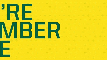 We're number one green lettering on yellow background